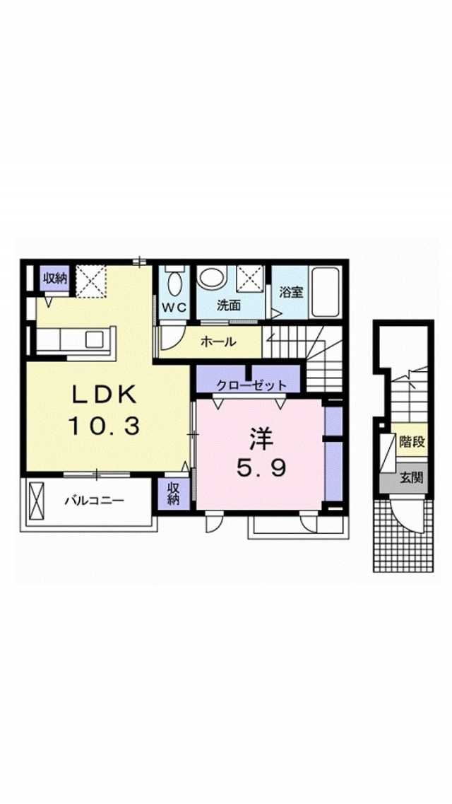 サン住吉双葉 松山市賃貸アパート引越無料みかん物件情報2258